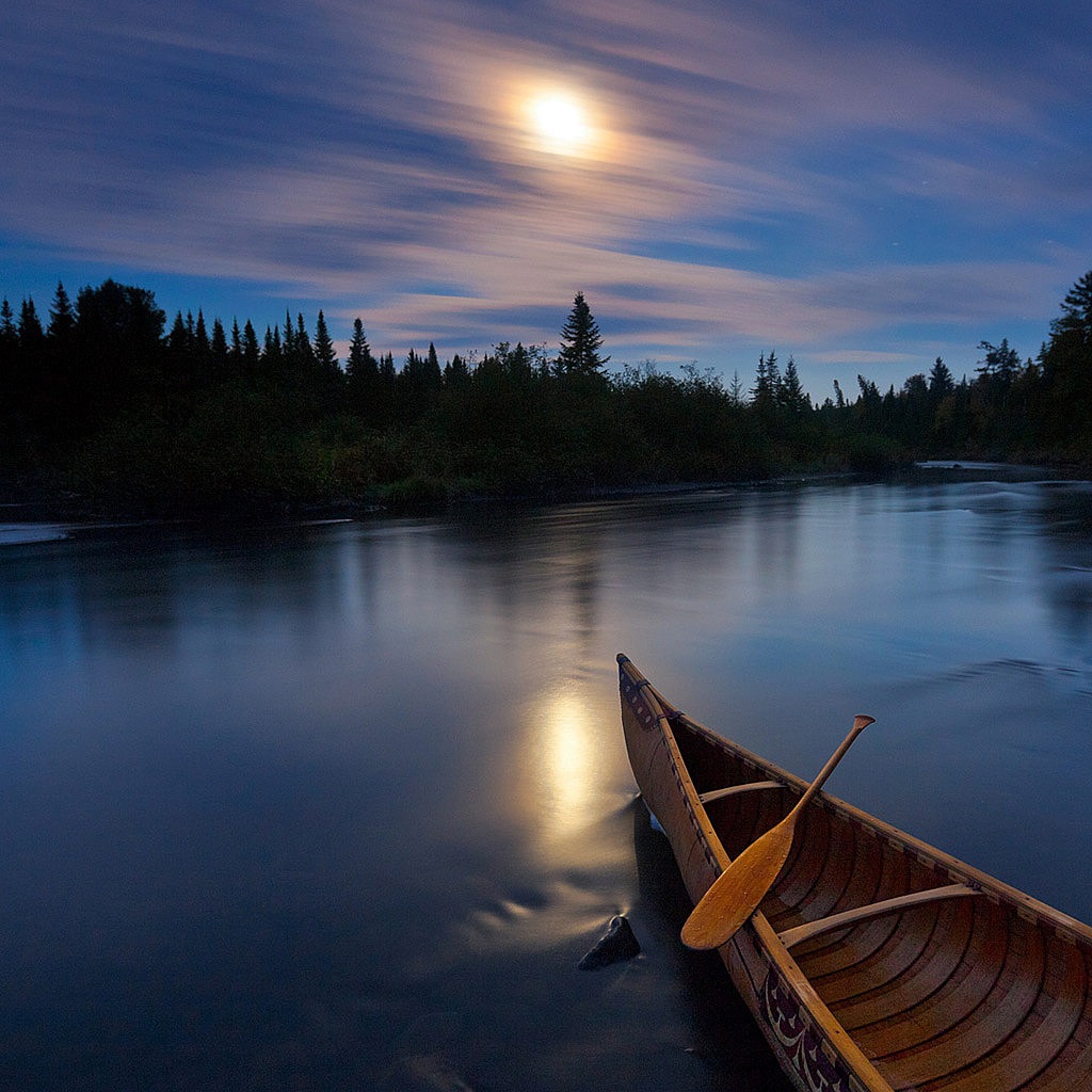 on the lake